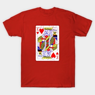 Leo King of Hearts (Grunged) T-Shirt